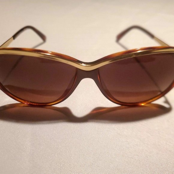 FENDI Havana Brown Tortoiseshell Gold Sunglasses NWOT main image 4